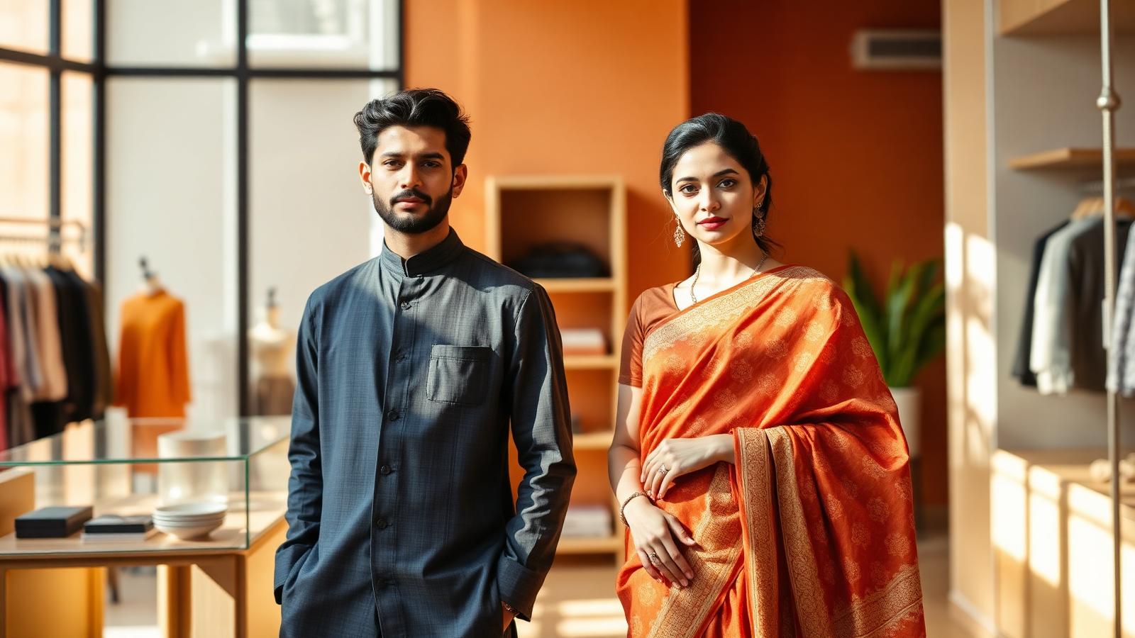 Model wearing the new season collection